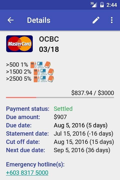 Credit Card Manager Pro screenshot 2