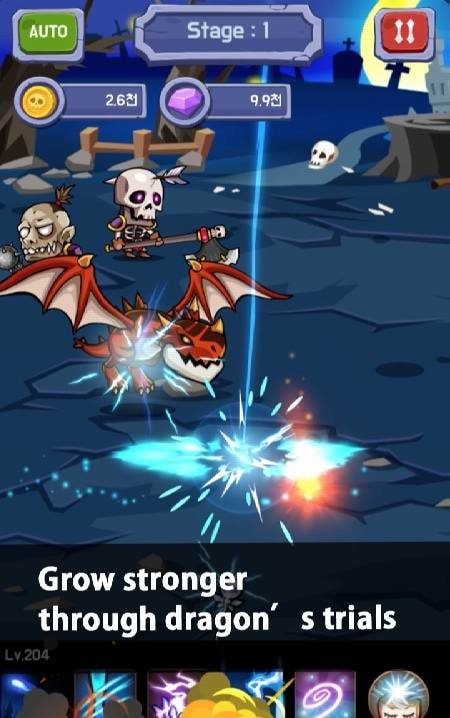 Lightning Magician Clicker - RPG spell selection menu