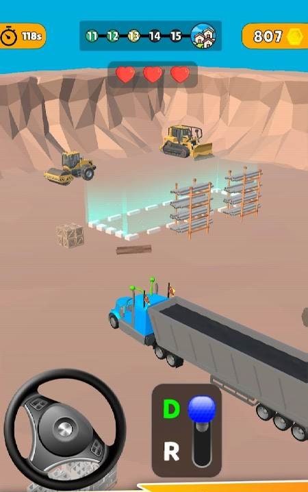 Cargo Truck Parking gameplay screenshot 2