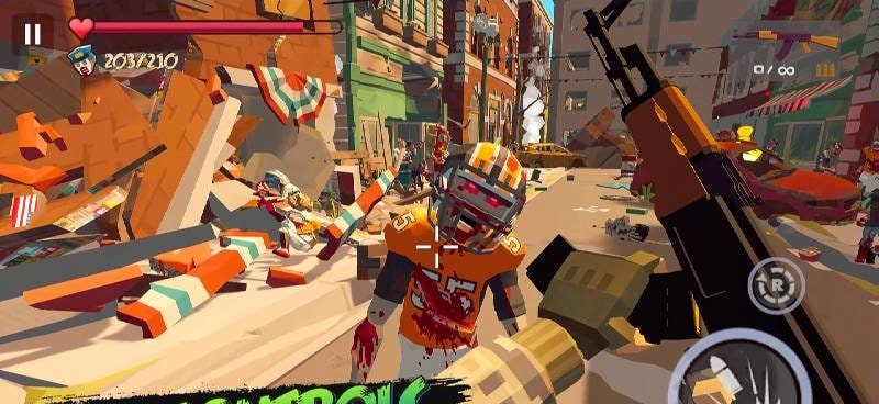 Zombie Poly: Offline Games screenshot 1