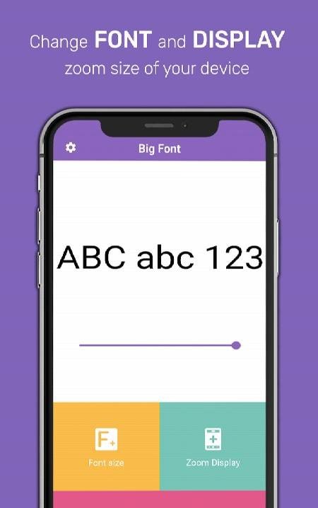 Bigger Mobile Fonts screenshot 2