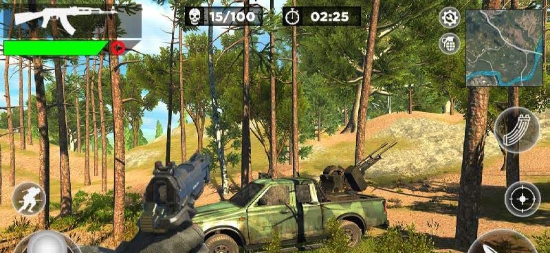 Modern Survival Battlegrounds Squad Cross Firing Screenshot 4