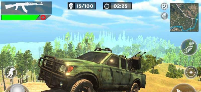 Modern Survival Battlegrounds Squad Cross Firing Screenshot 3