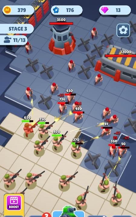 War Idle Troopers gameplay screenshot 1