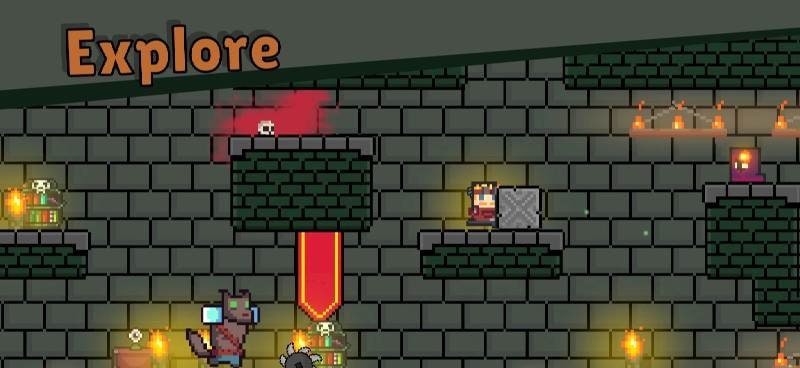 Pixel Caves - Fight & Explore screenshot 4