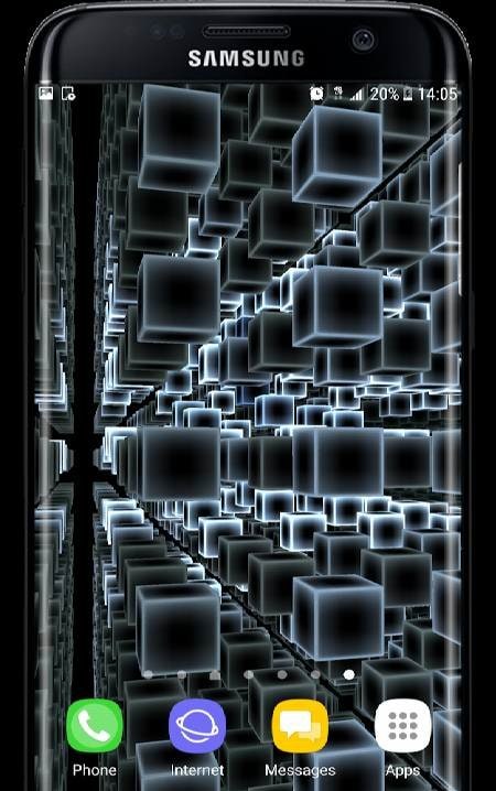 Infinite Cubes Particles 3D Live Wallpaper screenshot 2