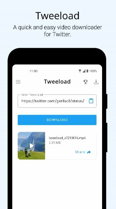 Video Downloader for Twitter preview 1