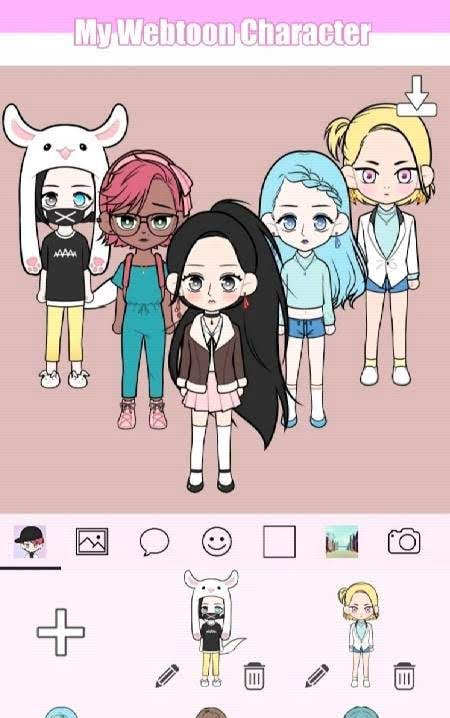 My Webtoon Character - K-pop IDOL avatar maker gameplay screenshot 2