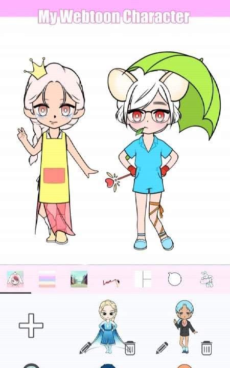 My Webtoon Character - K-pop IDOL avatar maker gameplay screenshot 3