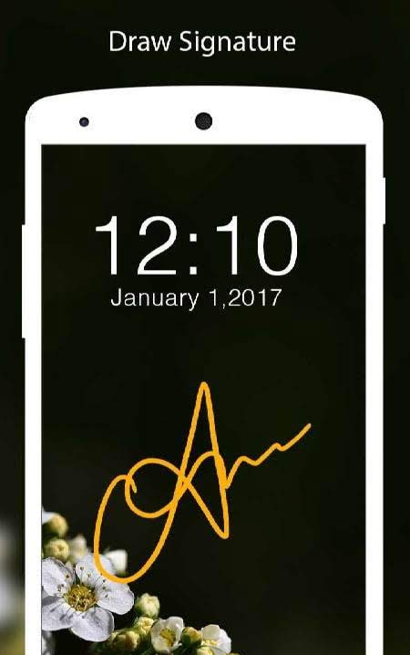 Gesture Lock Screen - Draw Signature & Letter Lock screenshot 1