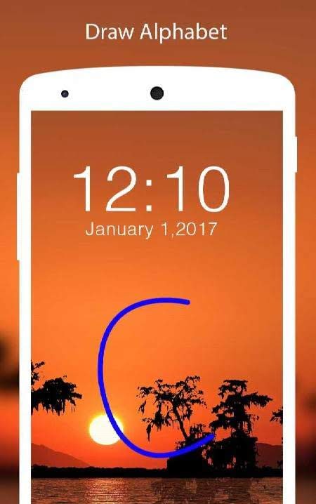 Gesture Lock Screen - Draw Signature & Letter Lock screenshot 3