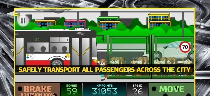 City Bus Driving Simulator 2D - Coach Driver Sim screenshot 1