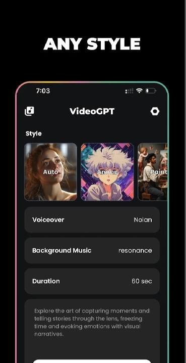 VideoGPT - AI Video Generator project settings
