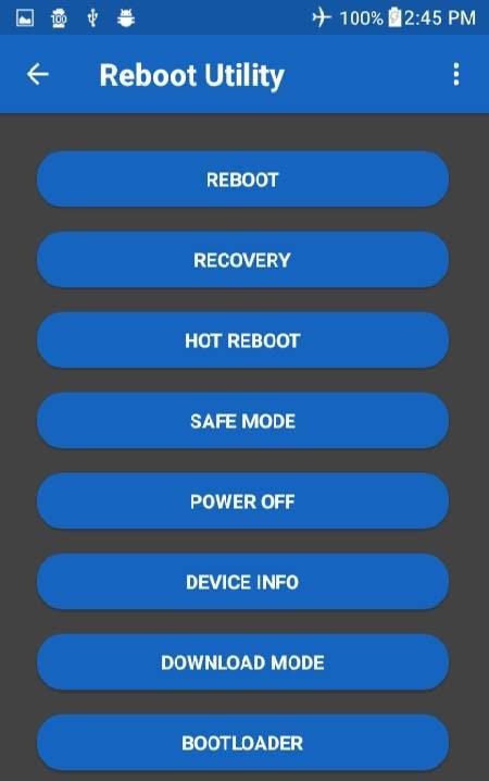 Reboot Utility screenshot 2
