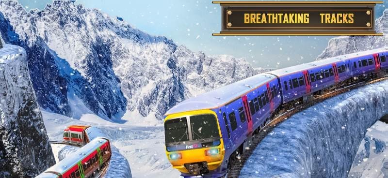Snow Train Simulator Games 3D gameplay screenshot 3