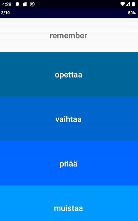 Finnish Verb Blitz Pro screenshot 3