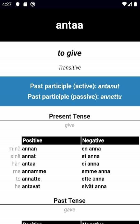 Finnish Verb Blitz Pro screenshot 2