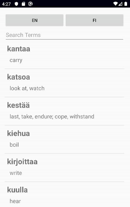 Finnish Verb Blitz Pro screenshot 1
