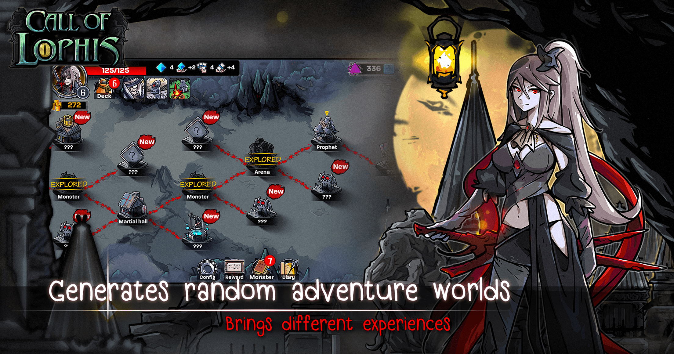 Dark Dungeon Survival - Lophis Fate Card Roguelike screenshot 3