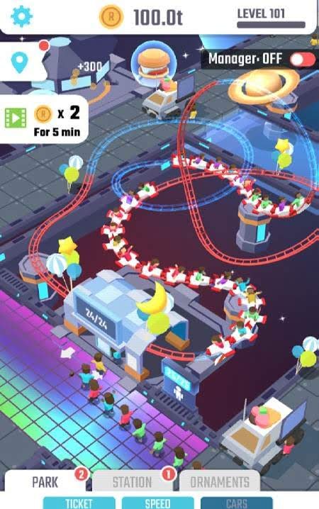 Idle Roller Coaster screenshot 4