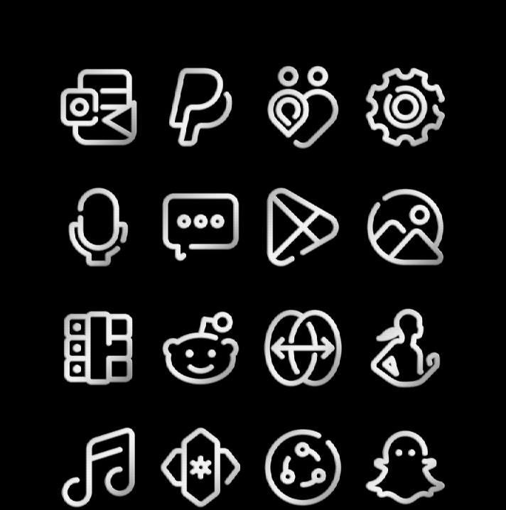 LineBula Silver - Icon Pack screenshot 3