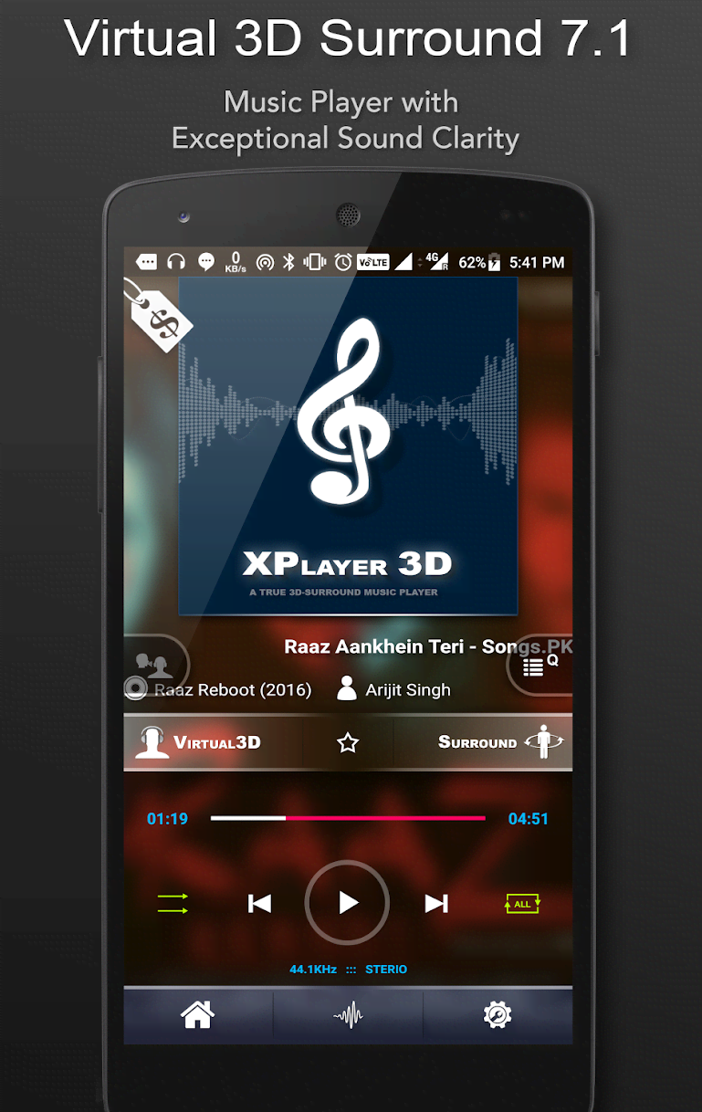 3D Surround Music Player screenshot 1