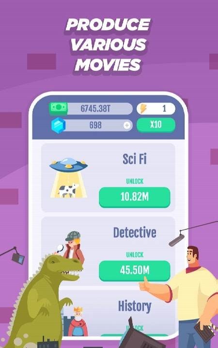 Idle Movie Studio gameplay screenshot 4