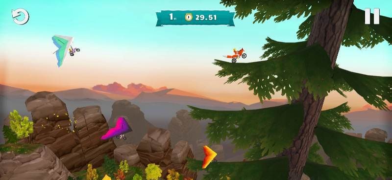 Airborne Motocross gameplay screenshot 2