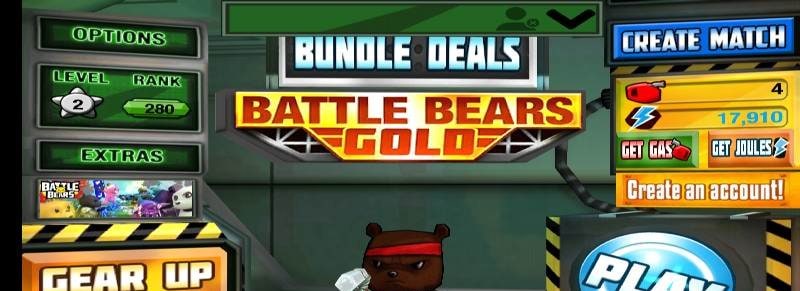 Battle Bears Gold multiplayer arena