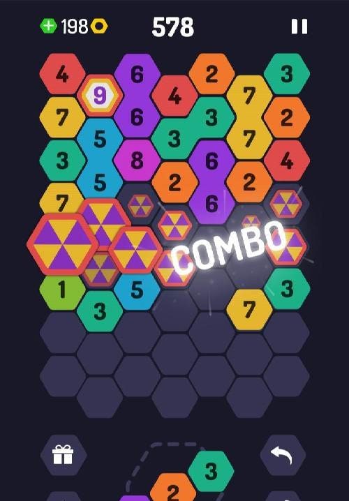UP 9 Hexa Puzzle! Merge em all screenshot 3
