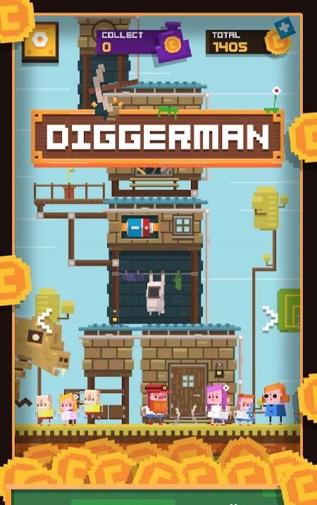 Diggerman - Arcade Gold Mining Simulator screenshot 4