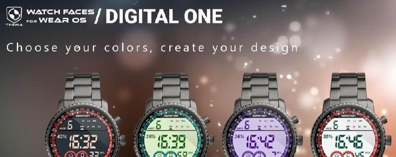 Digital One Watch Face screenshot 2