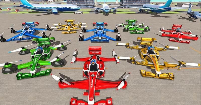 Flying Formula Car Racing Game screenshot 4