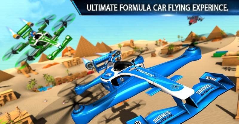 Flying Formula Car Racing Game screenshot 3