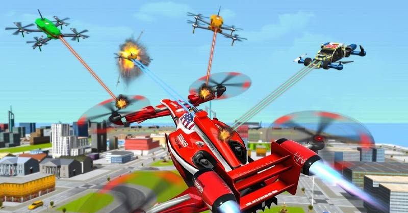 Flying Formula Car Racing Game screenshot 1