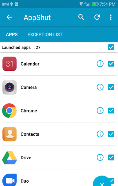 AppShut screenshot 1