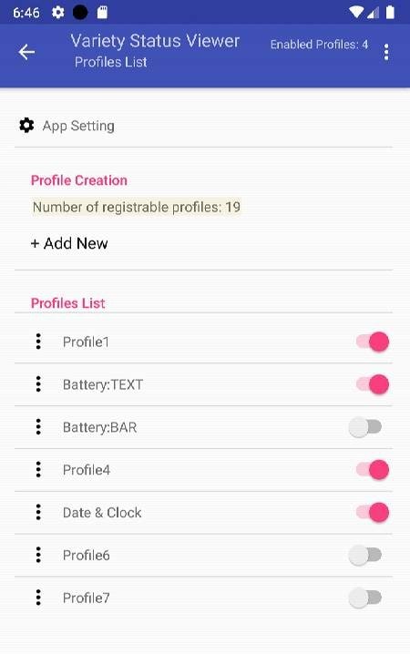 Variety Status Viewer (battery, clock, date, etc) screenshot 2