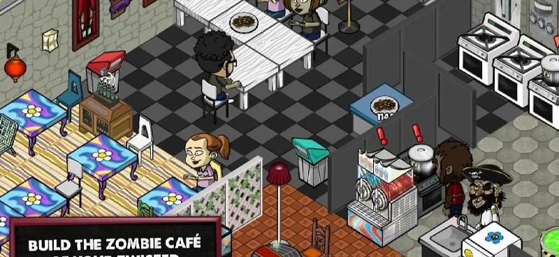 Zombie Cafe restaurant management view