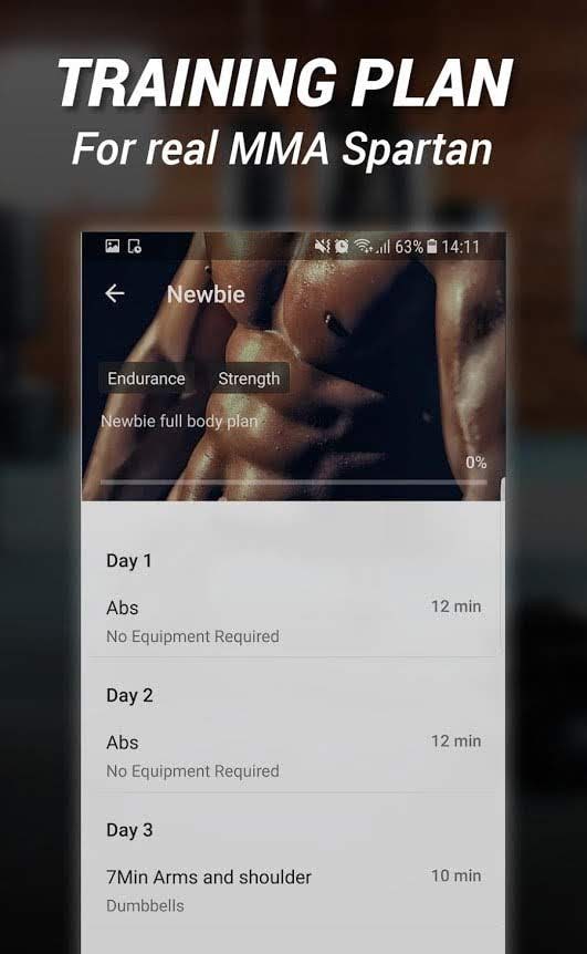 MMA Spartan Workouts screenshot 3