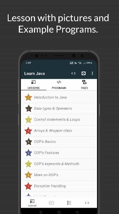 Learn Java Programming (Compiler Included) screenshot 3