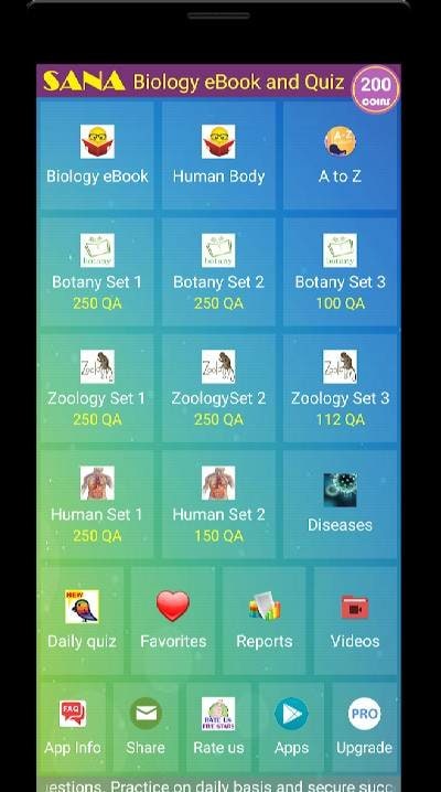 Biology eBook and Quiz screenshot 1