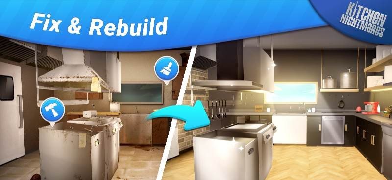 Kitchen Nightmares: Match & Renovate screenshot 1