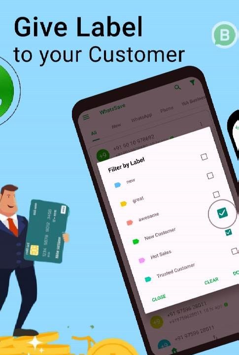 WhatsSave: Auto Save Number, Export WhatsApp Cont screenshot 3