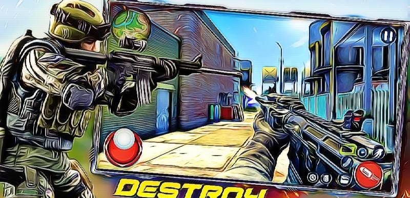 Anti-Terrorism Gun Strike - Free Gun Shooter Game screenshot 3