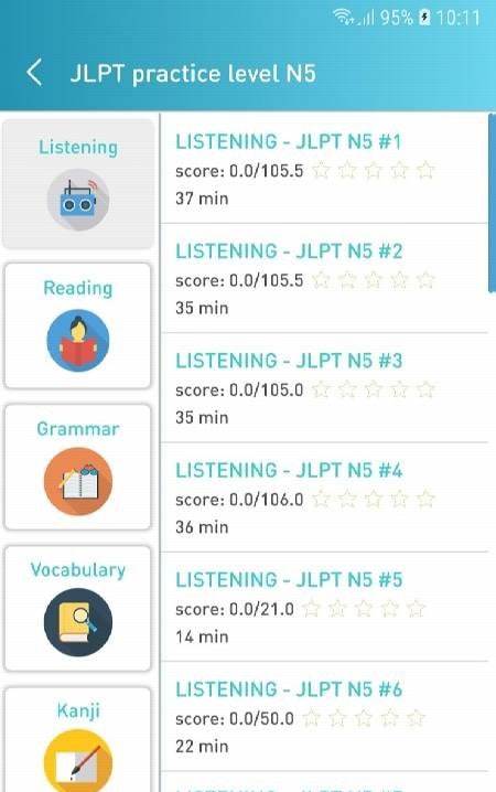 JLPT Test - Japanese Test (N5-N1) screenshot 2
