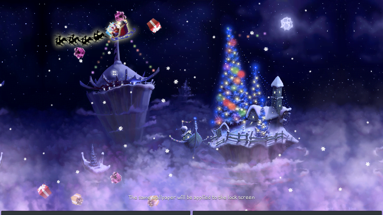 Christmas Snow Fantasy Live Wallpaper Full screenshot 1