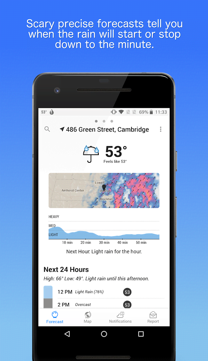 Dark Sky - Hyperlocal Weather screenshot 1