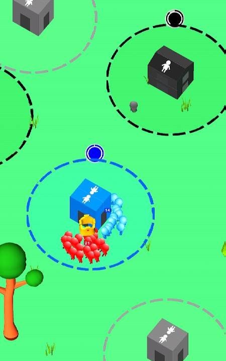 Giant Crowd.io: House Capture gameplay screenshot 3