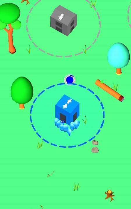 Giant Crowd.io: House Capture gameplay screenshot 2