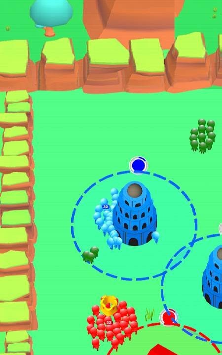 Giant Crowd.io: House Capture gameplay screenshot 1